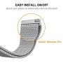 QusFy Metal Band Compatible with Samsung Galaxy Watch 3 41mm / Galaxy Watch Active 40mm / Active 2 44mm / Galaxy Watch 42mm, 20mm Stainless Steel Slim Thin Replacement Bands for Women Men