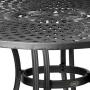Crosley Furniture Sedona Solid-Cast Aluminum Outdoor Dining Table, 46-inch, Black