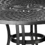 Crosley Furniture Sedona Solid-Cast Aluminum Outdoor Dining Table, 46-inch, Black Crosley Furniture Sedona Solid-Cast Aluminum Outdoor Dining Table, 46-inch, Black