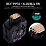 GOLDEN FIELD F04 CPU Cooler Heatsinks with 4 Heat Pipes CPU Cooling Fans for CPU