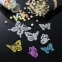 Gejoy 4 Pieces Butterfly Set Cutting Dies Metal Butterfly Die Embossing Stencils for Thanksgiving Christmas Card Paper DIY Craft Decoration