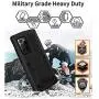JINGANGYU Samsung Note 20 Ultra Metal Case with Screen Protector Military Rugged Heavy Duty Shockproof with Stand Camera Protector Full Cover case for Note 20 Ultra (Black)