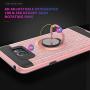 Note 5 case Galaxy Note 5 Case with HD Screen Protector,Ymhxcy 360 Degree Rotating Ring & Bracket Rubber Dual Layer Shock Bumper Resistant Back Cover for Samsung Galaxy Note 5-ZH Rose Gold