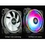 Conisy 120mm RGB PC Case Fan,Rainbow LED Series Super Silent Efficient Cooling Fan for Computer case - Dual Pack (Colorful)