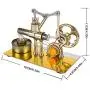 Yamix Stirling Engine Kit, DIY Single Cylinder Balance Stirling Engine Model Science Experiment Kit Education Toy with All-Metal Base Yamix Stirling Engine Kit, DIY Single Cylinder Balance Stirling Engine Model Science Experiment Kit Education Toy with All-Metal Base