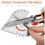GARTOL Miter Shears- Multifunctional Trunking Shears for Angular Cutting of Moulding and Trim, Adjustable at 45 To 135 Degree, Hand Tools for Cutting Soft Wood, Plastic, PVC, with Replacement blades