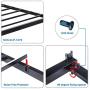 V&LX 18 Inch Tall V1407 UP-Support Head Support Bar Deluxe Metal Slat Bed Frame (Twin)