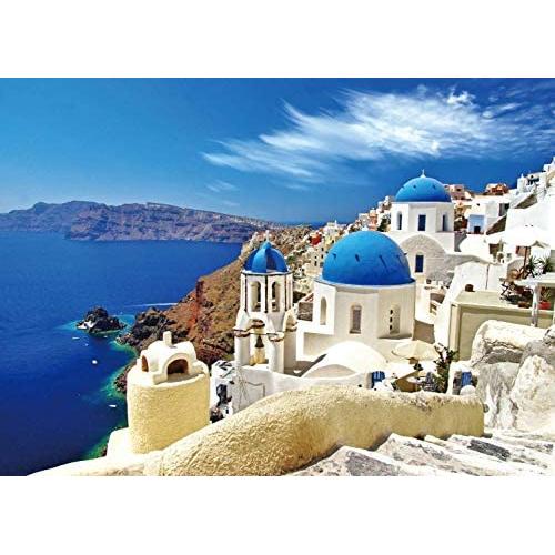 Jigsaw Puzzle 1000 Piece Puzzle for Kids Adult 27.5'' L x 19.7'' W Jigsaw Puzzle Stress Relief Game (Aegean Sea)