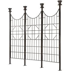 H Potter Large Iron Garden Trellis for Climbing Plants Patio Screen Deck Privacy Fence