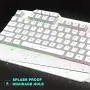 Havit Keyboard Rainbow Backlit Wired Gaming Keyboard Mouse Combo, LED 104 Keys USB Ergonomic Wrist Rest Keyboard, 4800 DPI Mouse for PC Gamer (White)
