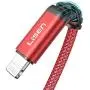 LISEN iPhone Charger Cable, 6.6ft MFi Certified Never Rupture Lightning Cable, 2.4A Fast Charging iPhone Cord Compatible with iPhone 11 Pro Xs Max XR XS X 8 7 6S 6 Plus 5 5S SE iPad Pro (Red)