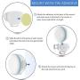 Hole-Free Metal Wall Mount Wall Stand Holder Stand Bracket for Dot 3rd Generation Voice Assistant, Solid Metal Stand Holder Bracket Case Applied in The Bedroom, Bathroom, Kitchen (1 Pack, White)