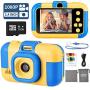 SUZIYO Kids Camera, Digital Video Camcorder Dual Lens 1080P 2.4 Inch HD,Best Birthday Electronic Toys Gifts for Toddlers Age 3-10 Years Old Boys Grils Children (with 32G Micro SD Card,Blue)