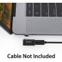 Magnetic USB C Adapter for MacBook Pro, Basevs 4.3A 87W Fast Charge Type C Converter for MacBook (Pro), Samsung S8, Dell XPS, and Other USB C Devices. (Upgrade Version-Black)