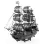 Fascinations Metal Earth ICONX Black Pearl Ship Black Version 3D Metal Model Kit