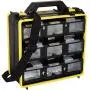 WorkVanEquipment Mobile Hardware Case Tackle Box with Removable Compartment Organizer and Shoulder Strap - US Patented