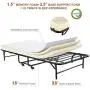 Smile Back Folding Bed Cot Size Foldable Bed Fold up Bed Rollaway Bed with Mattress, Guest Bed Extra Bed Portable Bed with Memory Foam Mattress, Stable Metal Frame, 75''x31'', Saving More Space Smile Back Folding Bed Cot Size Foldable Bed Fold up Bed Rollaway Bed with Mattress, Guest Bed Extra Bed Portable Bed with Memory Foam Mattress, Stable Metal Frame, 75''x31'', Saving More Space