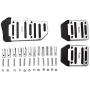 SZSS-CAR 3pcs Nonslip Car Pedal Pads for Manual Transmisssion Auto Sports Gas Fuel Petrol Clutch Brake Pad Cover Foot Pedals Rest Plate Kits for MT Manual Transmission Car