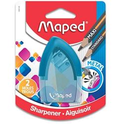 Maped Tonic 2 Hole Pencil Sharpener with Metal Insert, Assorted Colors (069149)