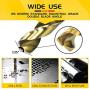 Monster & Master Titanium Plated Drill Bit Set, 29-Piece, High-Speed Steel Gold Drill Bits with 135 Degree Split Point Tip, 1/16'' to 1/2'', MM-TP-003
