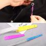 Needle Threader for Hand Sewing of 15 Pieces, Including Plastic and Metal Needle Threader, Metal Tweezers, Wire Remover, Measuring Tape