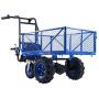 Landworks Utility Service Cart Wheelbarrow Power Wagon Super Duty Electric 48V DC Li-Ion Battery Powered 500LBS Load & 1000LBS+ Hauling Capacity Farm & Garden Dump w/All Purpose Modular Cargo Bed