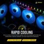 Antec 120mm Case Fan, RGB Case Fans, PC Fan, 4-PIN RGB, F12 Series