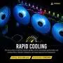 Antec 120mm Case Fan, RGB Case Fans, PC Fan, 4-PIN RGB, F12 Series