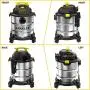 Stanley SL18116 Wet/Dry Vacuum, 6 Gallon, 4 Horsepower, Stainless Steel Tank, 4.0 HP, Silver+Yellow Stanley SL18116 Wet/Dry Vacuum, 6 Gallon, 4 Horsepower, Stainless Steel Tank, 4.0 HP, Silver+Yellow