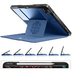 Ztotop Case for New iPad Pro 12.9 Inch 4th Generation 2020,[6 Magnetic Stand Angles] Highly Protective Shockproof Cover with Pencil Holder,Support 2nd Gen Pencil Charging Auto Wake/Sleep, Navyblue