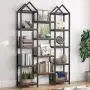 Tribesigns Rustic Triple Wide Bookshelf, 12 Open Shelves Etagere Bookcase Vintage Industrial Book Shelves Wood and Metal Display Shelf Storage Organizer for Home Office (Rustic Brown) Tribesigns Rustic Triple Wide Bookshelf, 12 Open Shelves Etagere Bookcase Vintage Industrial Book Shelves Wood and Metal Display Shelf Storage Organizer for Home Office (Rustic Brown)