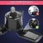 BBESTLED 80W Garage Light Bulb 3 Adjustable Panels Black