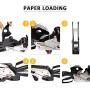 MX-h813 Price Tag Gun for Clothing Tags -Price Stickers-Expiration Date Stamp-Gun Stickers, 1 line Label Gun, Date Sticker Gun | Include: A Price Gun,10 Roll Labels,1 Ink Wheels,1 Ink