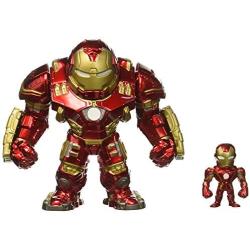 Jada Toys Marvel Avengers: Age of Ultron - 6'' Hulkbuster & 2'' Iron Man (M132) Metals Die-Cast Collectible Toy Figure, Red