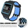 SKYLET Compatible with Fitbit Ionic Bands for Men with Case, Soft Replacement Sport Wristband Compatible with Fitbit Ionic Smart Watch with Metal Clasp Men Women Black (No Tracker)