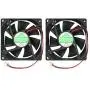 2 Packs 80mm by 80mm by 25mm 8025 12V DC 0.20A Ball Bearing Brushless Cooling Fan 2pin AV-F8025MB UL CE 2 Packs 80mm by 80mm by 25mm 8025 12V DC 0.20A Ball Bearing Brushless Cooling Fan 2pin AV-F8025MB UL CE