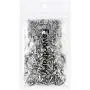Favordrory 7mmx10mm Silver Bullet Cone Spike and Stud Metal Screw Back for DIY Leather Crafts
