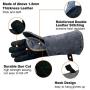 WZQH 16 Inches,932℉,Leather Forge Welding Gloves, with Kevlar Stitching Heat/Fire Resistant,Mitts for BBQ,Oven,Grill,Fireplace,Tig,Mig,Baking,Furnace,Stove,Pot Holder,Animal Handling Glove.Black-Gray