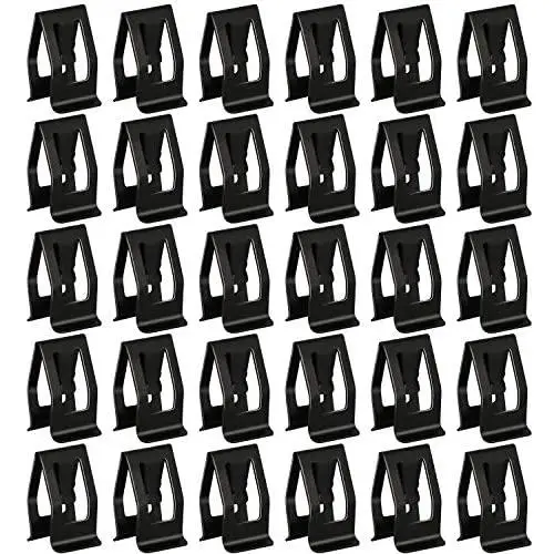 30 Pack Black Metal Retainer Clips, Universal Automotive Car Front Console Dash Dashboard Trim for Ford Mazda Audi Toyota 30 Pack Black Metal Retainer Clips, Universal Automotive Car Front Console Dash Dashboard Trim for Ford Mazda Audi Toyota
