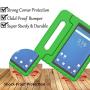 LTROP Onn 7 Inch Tablet Case, Surf Onn 7 Tablet Case, Shockproof Handle Stand Child Proof Case for Walmart Onn 7'' Tablet Android 2020/2019 (Model: 100005206/100015685) Green