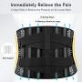 Freetoo Back Braces for Lower Back Pain Relief with 6 Stays, Breathable Back Support Belt for Men/Women for work , Anti-skid lumbar support belt with 16-hole Mesh for sciatica(M) Freetoo Back Braces for Lower Back Pain Relief with 6 Stays, Breathable Back Support Belt for Men/Women for work , Anti-skid lumbar support belt with 16-hole Mesh for sciatica(M)