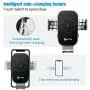 WAITIEE Wireless Car Charger,Qi 15W Fast Charging Automobile Chargers,Air Vent Dashboard Car Mount for iPhone 12 Series/11/Pro Max,Samsung S10/S9/S8/S20 Series(with Quick Charge 3.0 Car Adapter)