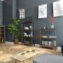 Barnyard Designs Furniture 3-Tier Etagere Bookcase, Solid Pine Open Wood Shelves, Rustic Modern Industrial Metal and Wood Style Bookshelf, Brown, 38.5'' x 29.5''x 11.75'' Barnyard Designs Furniture 3-Tier Etagere Bookcase, Solid Pine Open Wood Shelves, Rustic Modern Industrial Metal and Wood Style Bookshelf, Brown, 38.5'' x 29.5''x 11.75''