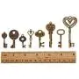 KeyZone 100 Pcs Vintage Antique Bronze Mixed Skeleton Key Charms Pendants DIY for Jewelry Making and Handmaking KeyZone 100 Pcs Vintage Antique Bronze Mixed Skeleton Key Charms Pendants DIY for Jewelry Making and Handmaking