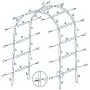 BalsaCircle White Decorative Metal Wedding Arch for Ceremony Outdoor Indoor Bridal Party Photo Booth Decorations BalsaCircle White Decorative Metal Wedding Arch for Ceremony Outdoor Indoor Bridal Party Photo Booth Decorations
