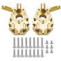 Heavy Duty Metal Brass Front Steering Knuckle Weights for RC 1/10 Crawler TRX-4, 1Pair