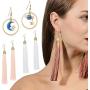 TOAOB 1Box 140pcs Earring Hooks Hypoallergenic Fish Hooks Ear Wires with Ball and Coil 7 Colors 18mm Nickel Free Earring Parts Jewelry Findings for DIY Jewelry Making