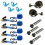 DC Cargo Mall Heavy-Duty Ground Anchor Kit: Includes 4 Anchors and 10 Tie-Downs DC Cargo Mall Heavy-Duty Ground Anchor Kit: Includes 4 Anchors and 10 Tie-Downs