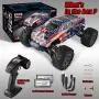 BEZGAR 6 Hobbyist Grade 1:16 Scale Remote Control Truck, 4WD High Speed 42 Km/h All Terrains Electric Toy Off Road RC Monster Vehicle Car Crawler with 2 Rechargeable Batteries for Boys Kids and Adults BEZGAR 6 Hobbyist Grade 1:16 Scale Remote Control Truck, 4WD High Speed 42 Km/h All Terrains Electric Toy Off Road RC Monster Vehicle Car Crawler with 2 Rechargeable Batteries for Boys Kids and Adults