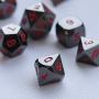 Frienda Zinc Alloy Metal Polyhedral 7-Die Dice Set for Dungeons and Dragons RPG Dice Gaming D&D Math Teaching, d20, d12, 2 Pieces d10 (00-90 and 0-9), d8, d6 and d4